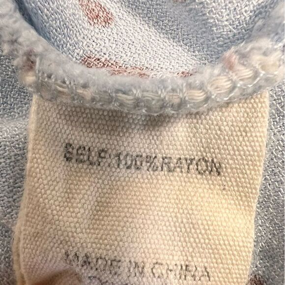 ILLA ILLA LIGHT BLUE TIE FRONT CROP TOP - Picture 4 of 8